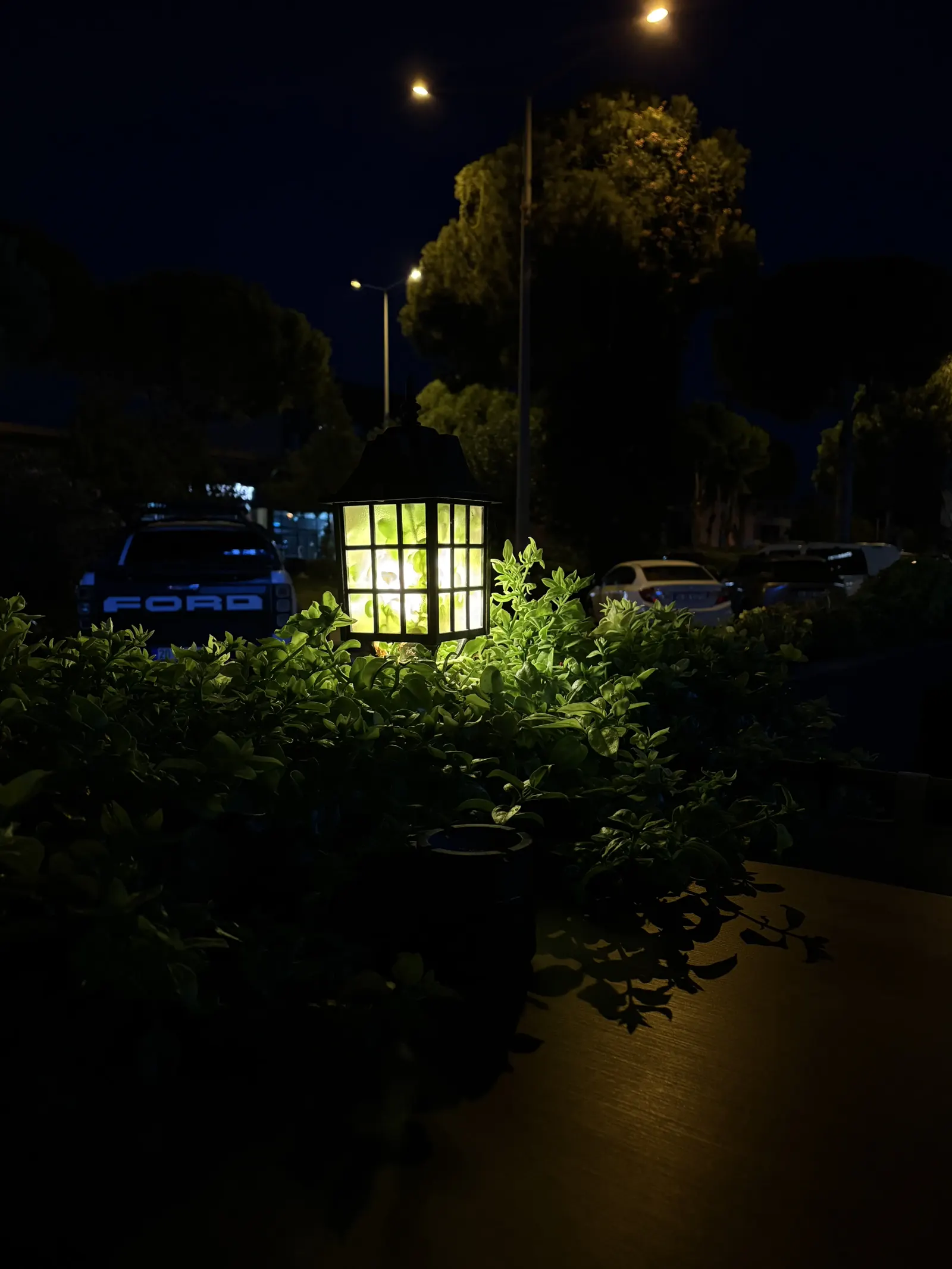 Lera Hotel Bahçe Feneri ve Teras Detayı